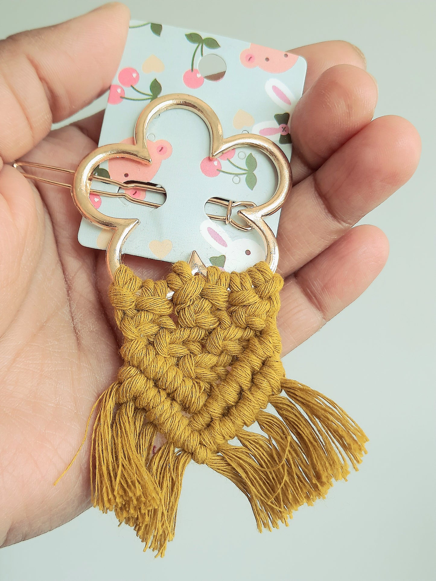 Macrame Hair Clips
