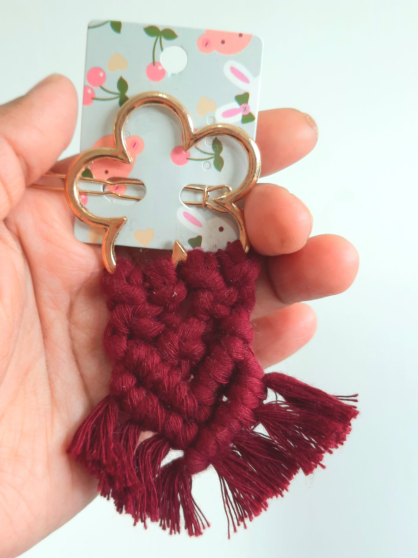 Macrame Hair Clips