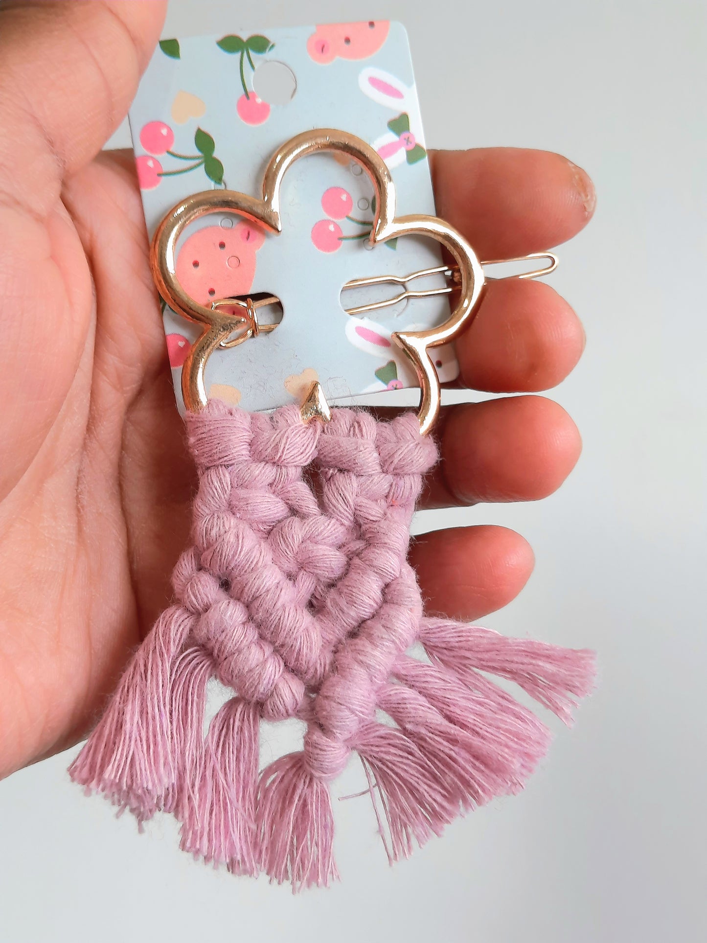 Macrame Hair Clips