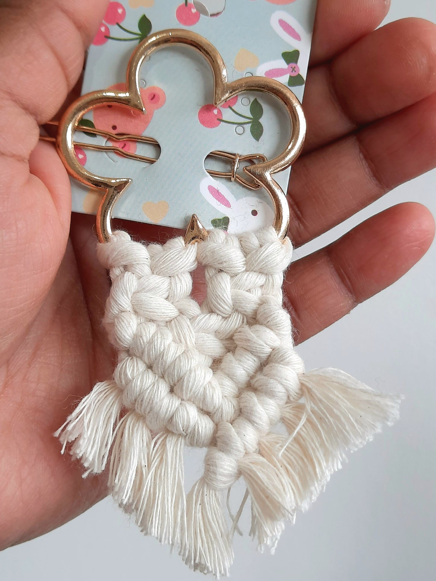 Macrame Hair Clips