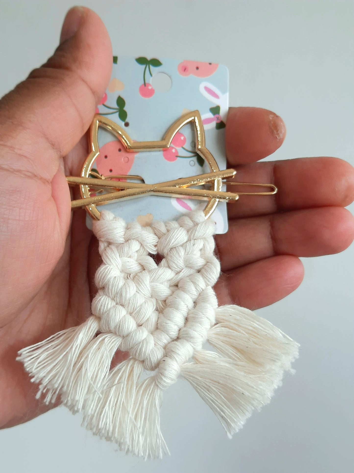 Macrame Hair Clips