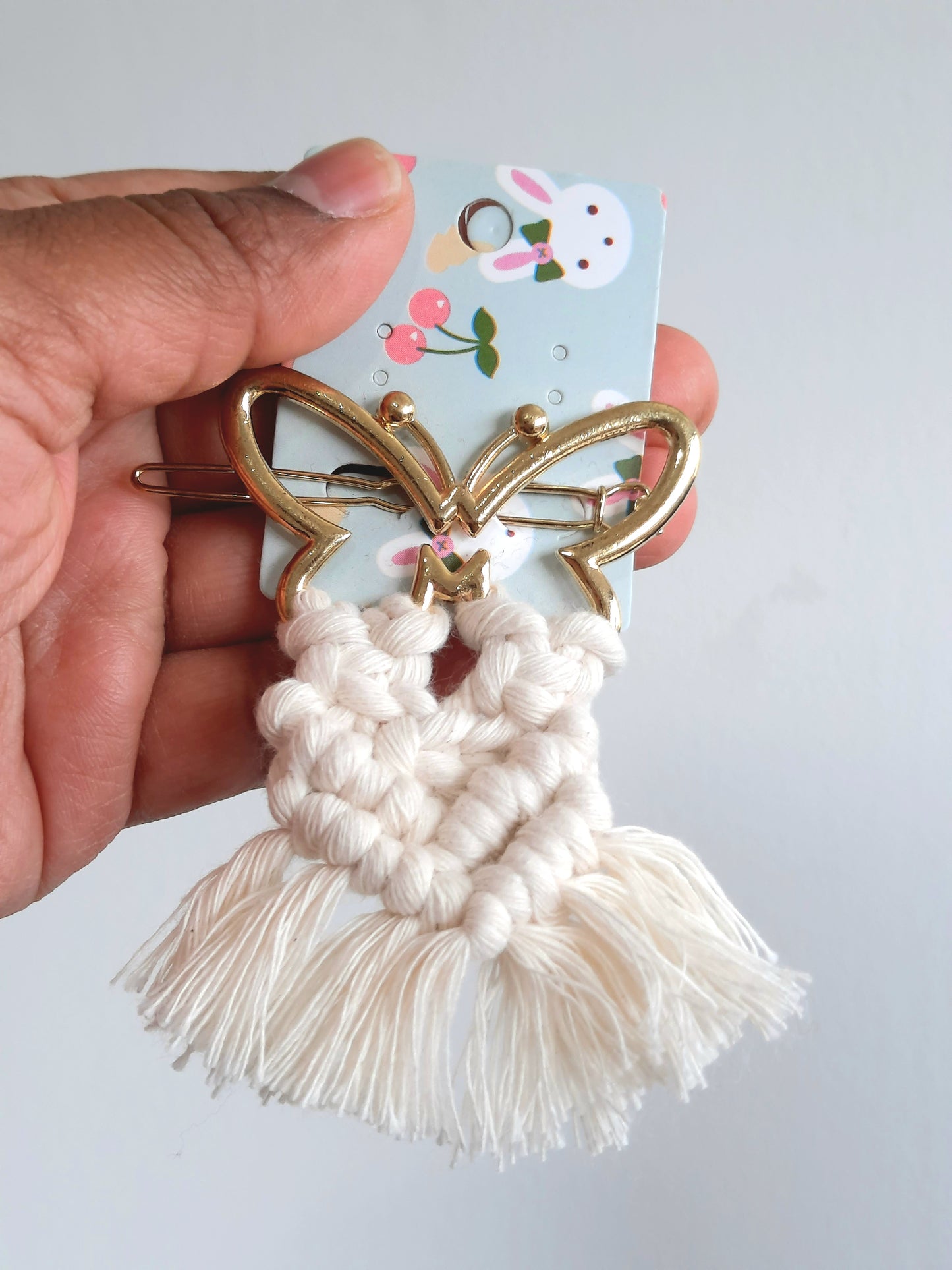 Macrame Hair Clips