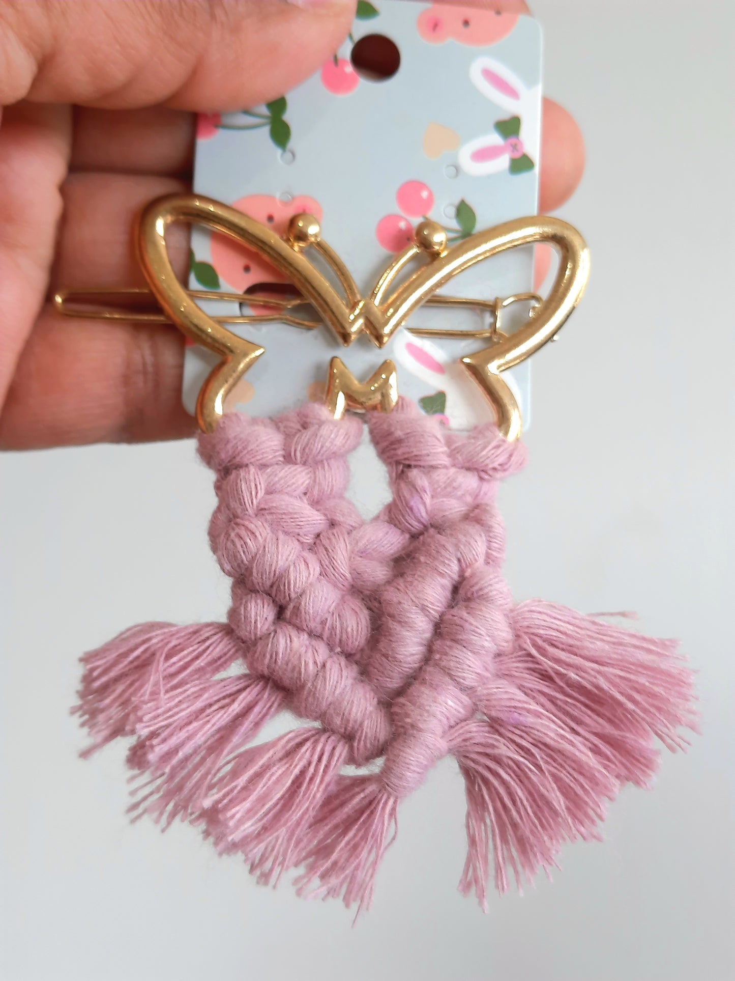 Macrame Hair Clips