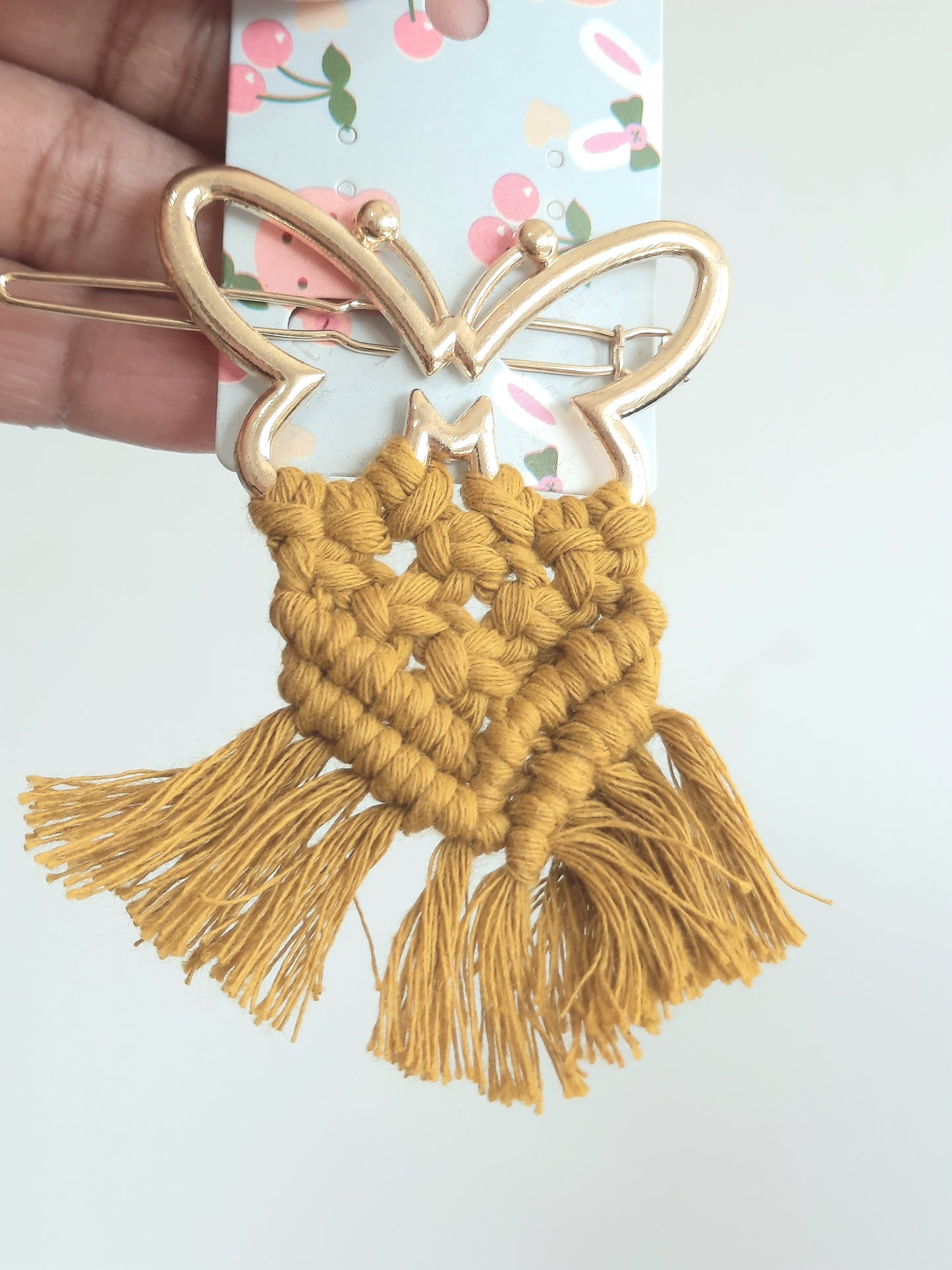 Macrame Hair Clips