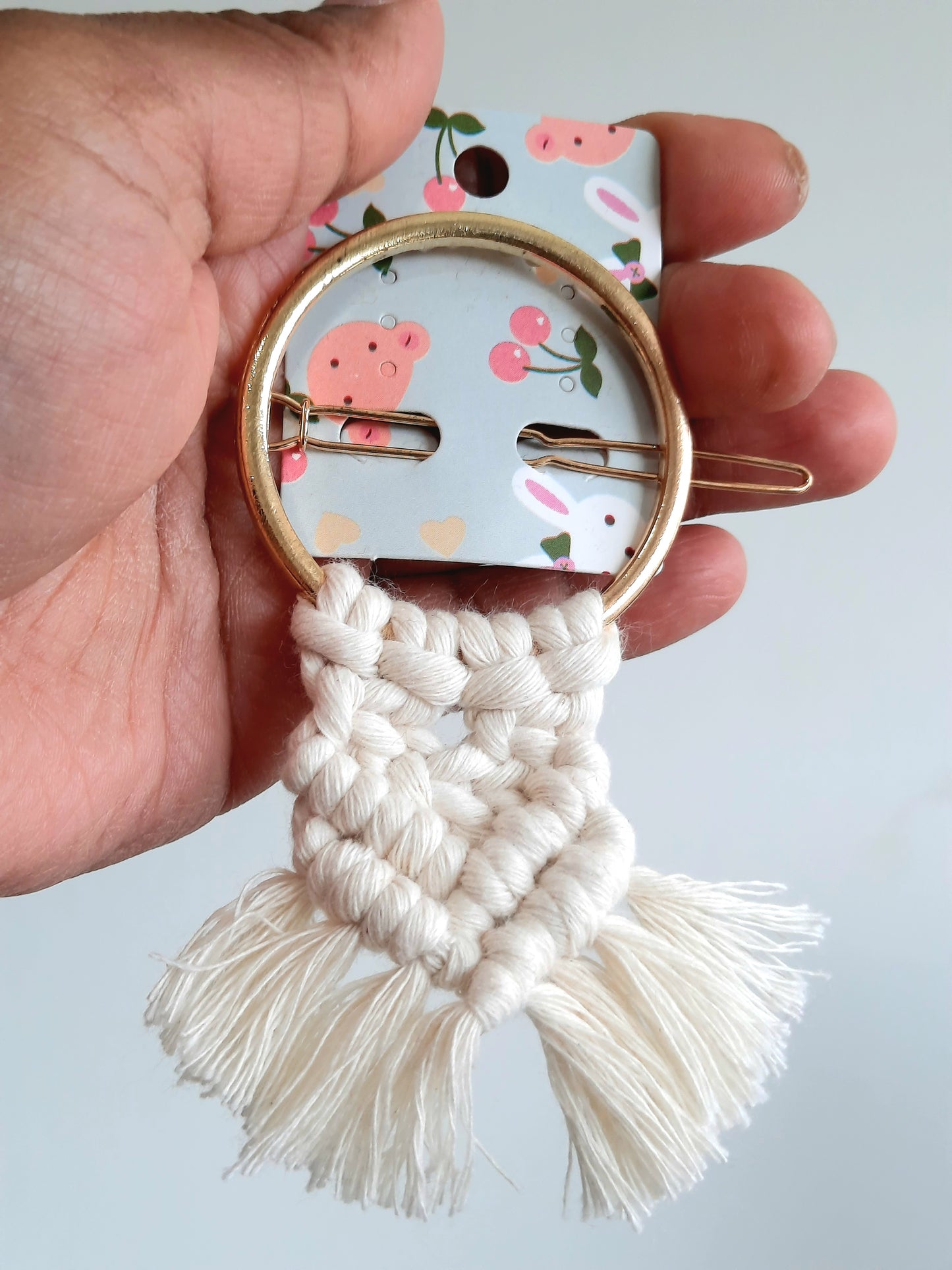 Macrame Hair Clips