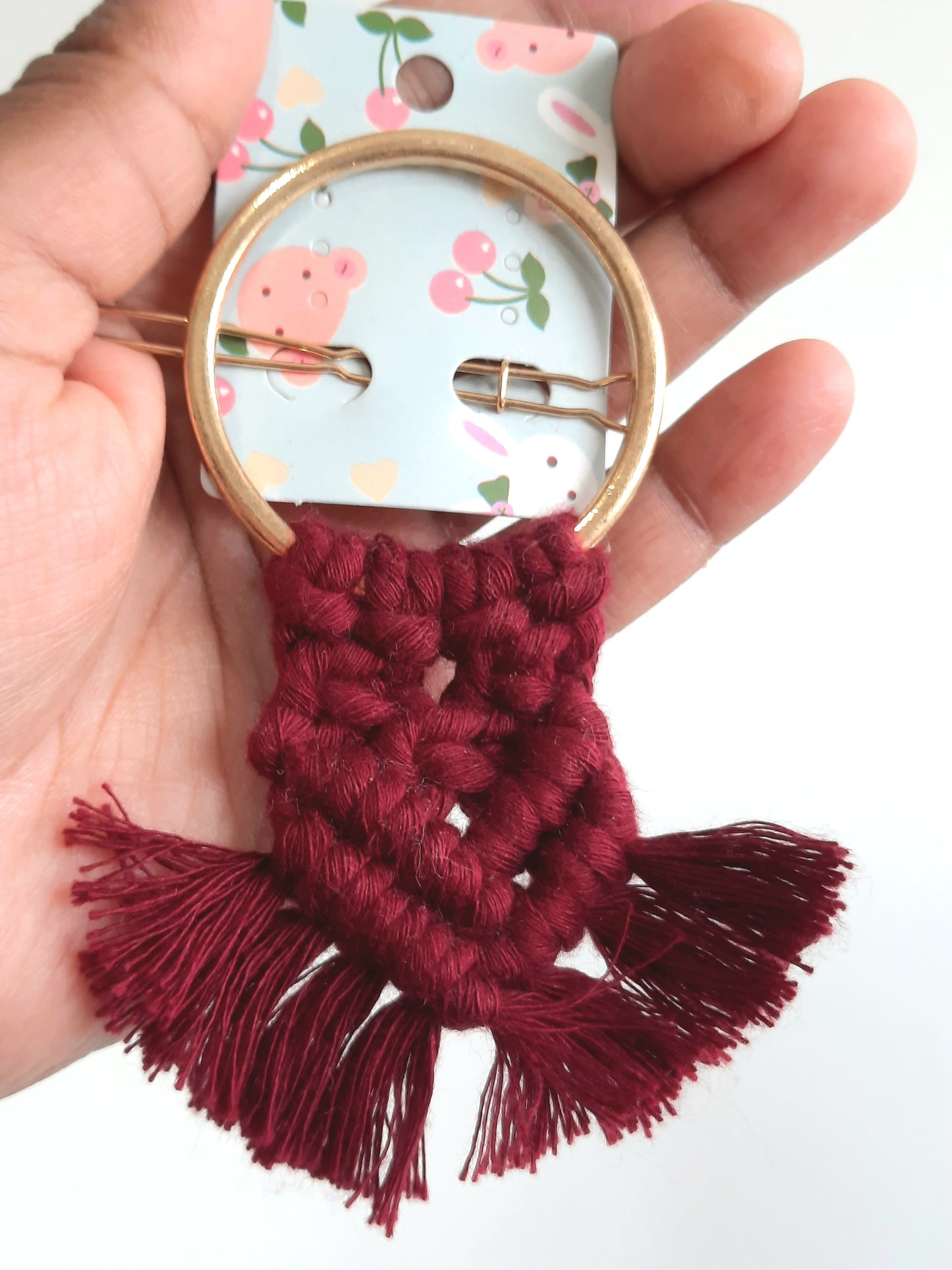 Macrame Hair Clips