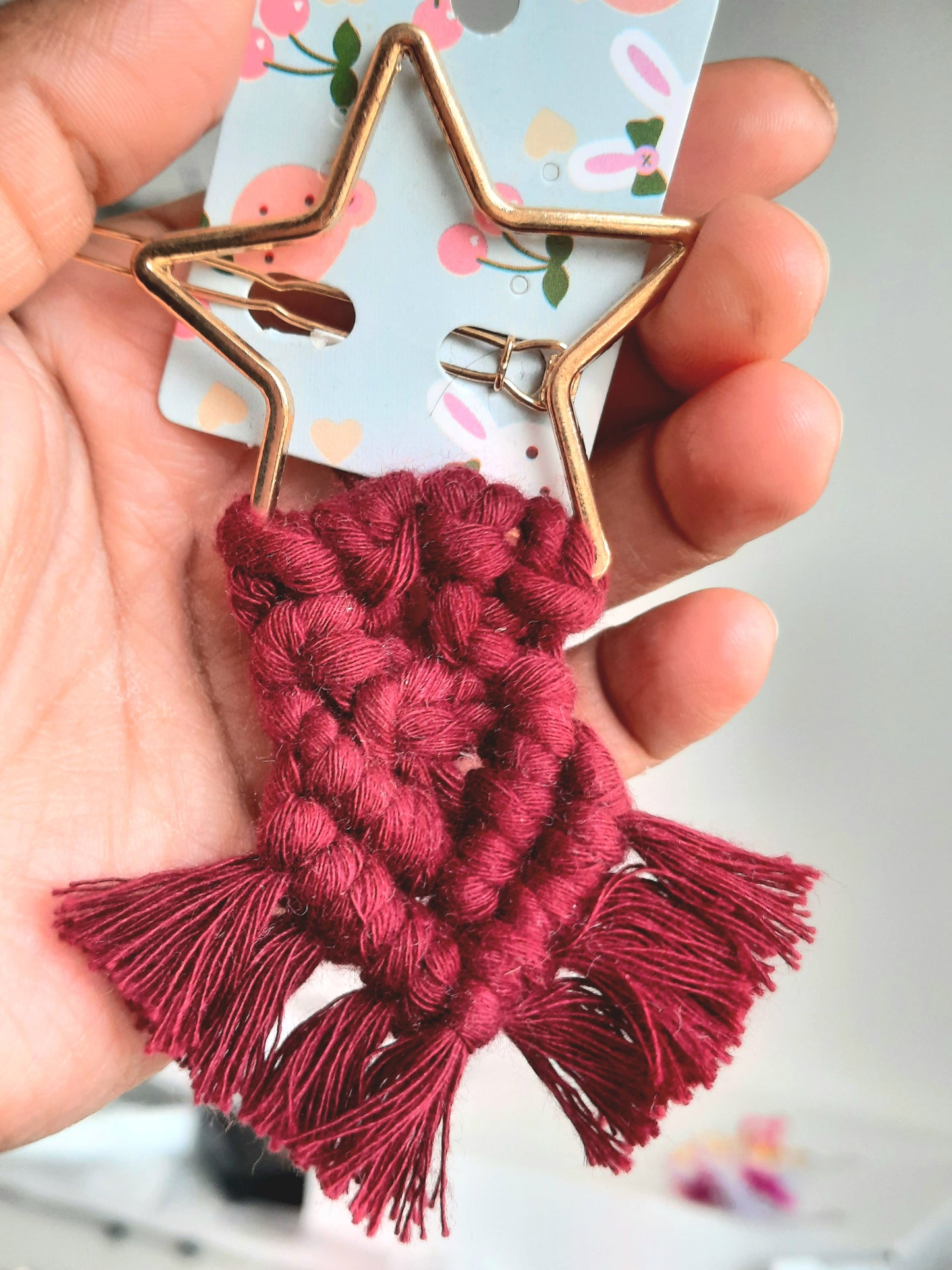 Macrame Hair Clips