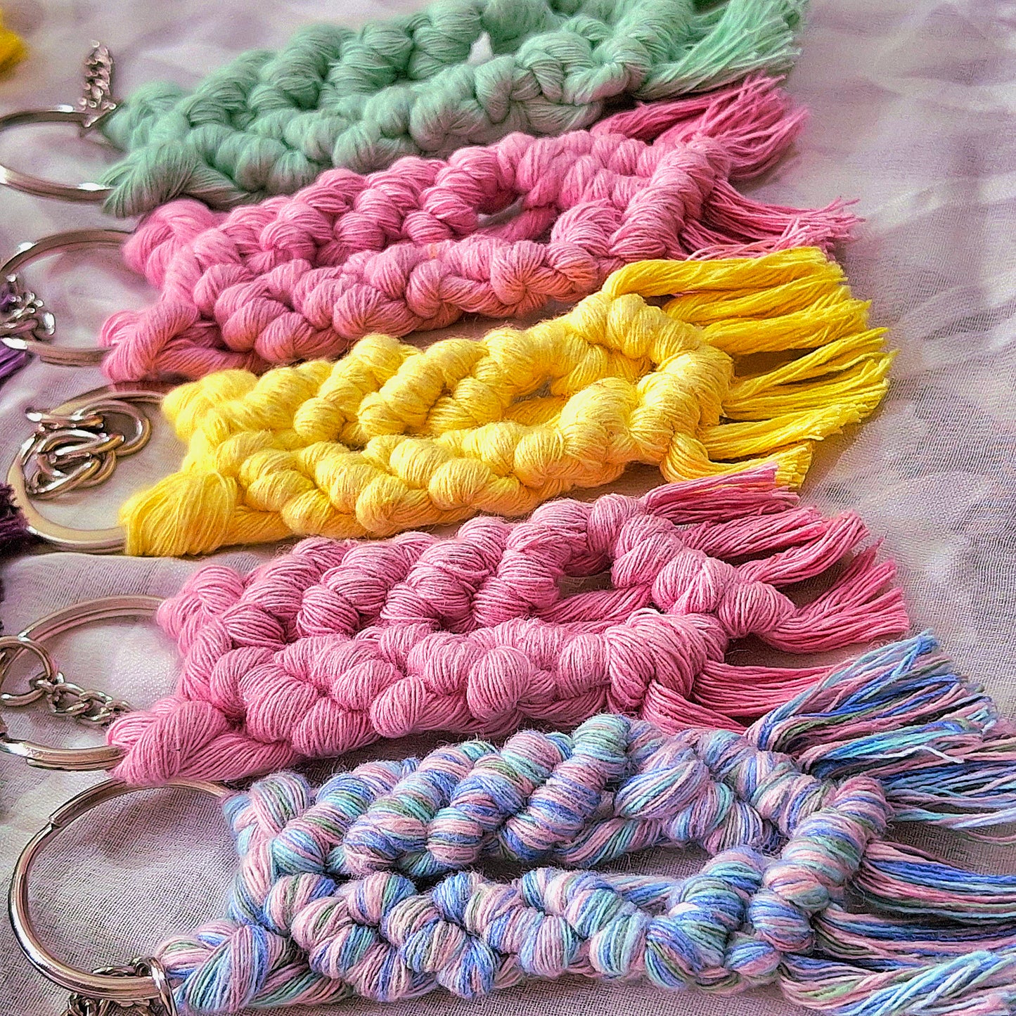 Fishtail Braided Keyrings