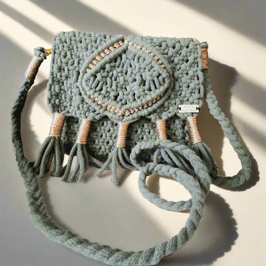 Macrame Sling Purse