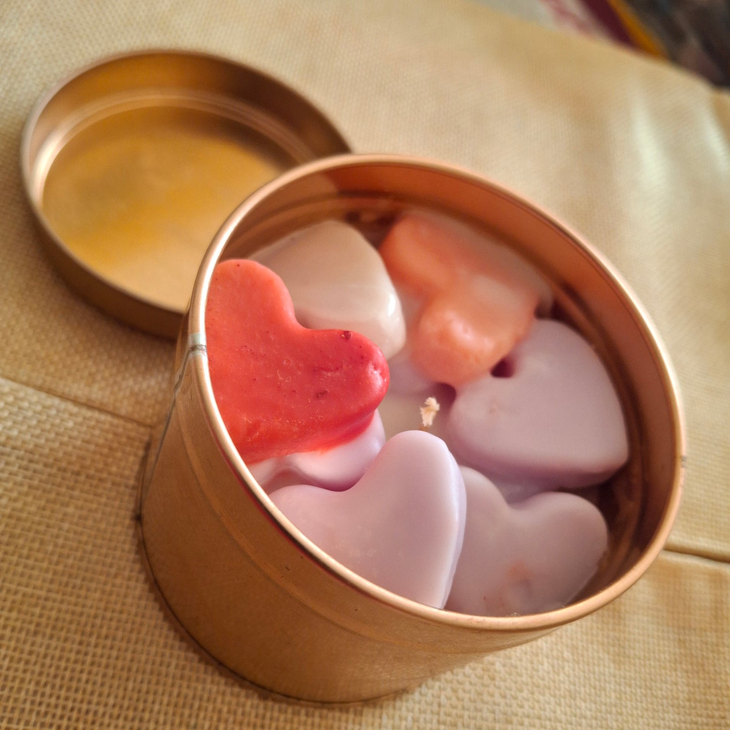 Scented Soy Wax Candles - 4 Fragrances | Reusable Rose Gold Tin Jars | 40 Hours Burn Time