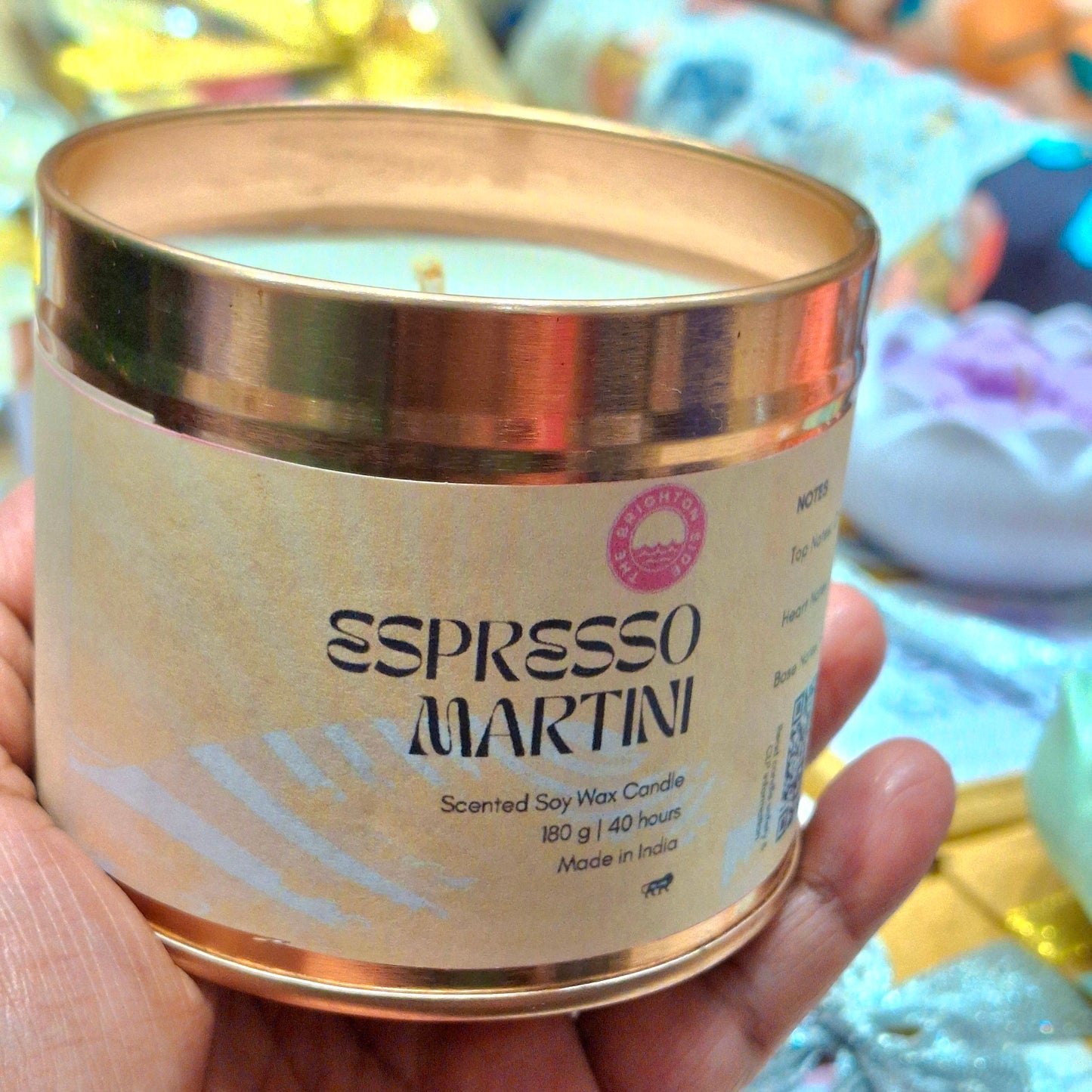 Scented Soy Wax Candles - 4 Fragrances | Reusable Rose Gold Tin Jars | 40 Hours Burn Time