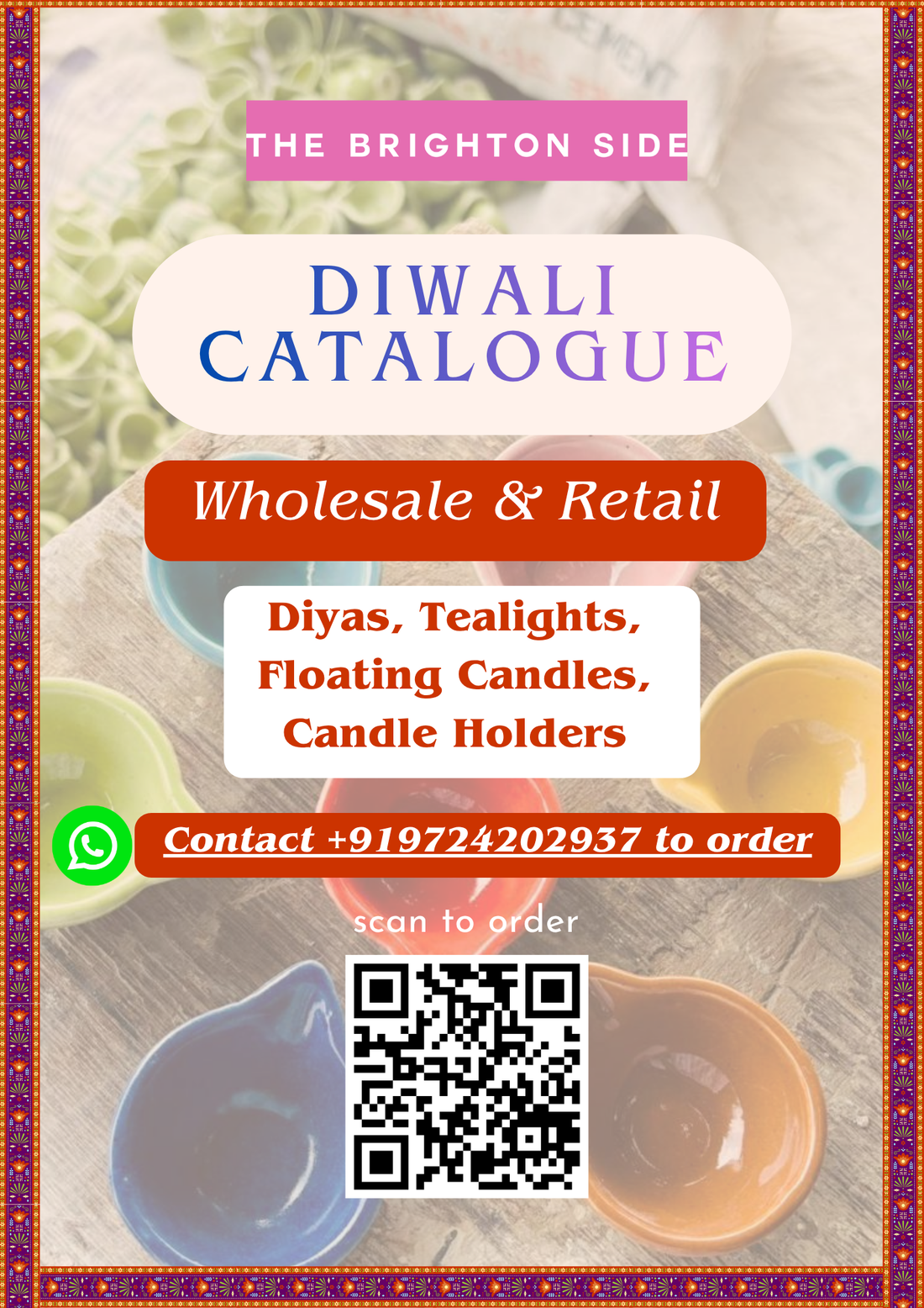 Pre-Orders Open, Wholesale Catalogue- Diyas & Candles