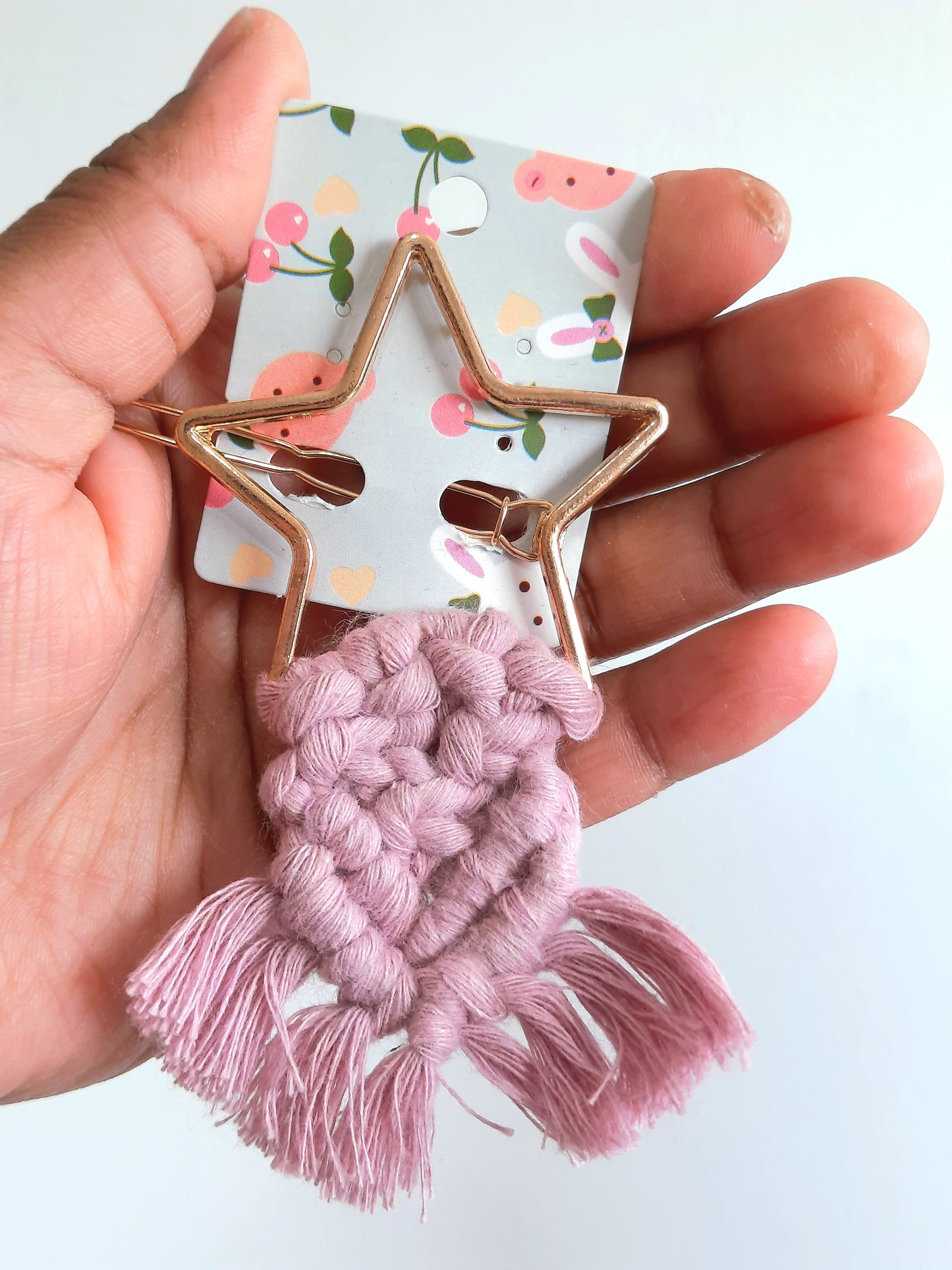 Macrame Hair Clips