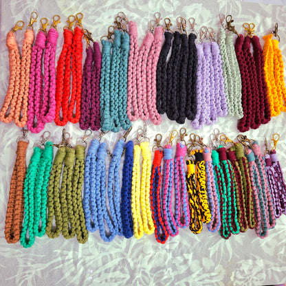 Wristlet Macrame Keychains