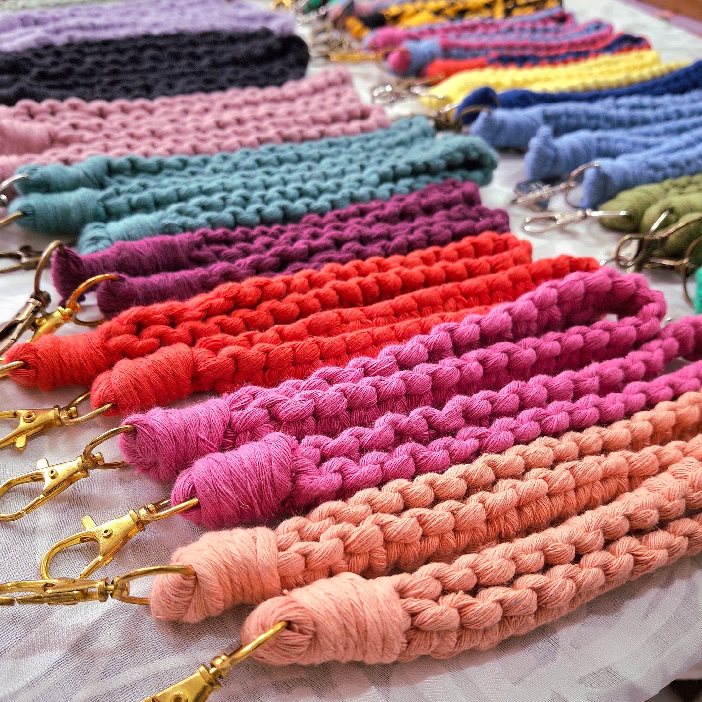 Wristlet Macrame Keychains