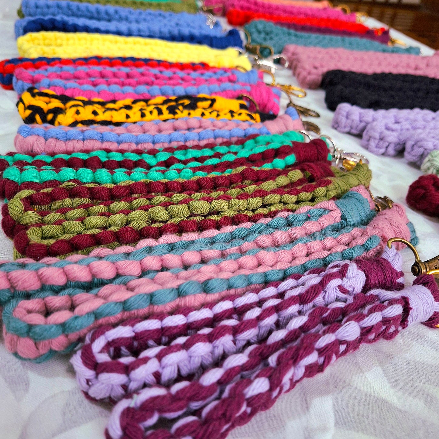 Wristlet Macrame Keychains