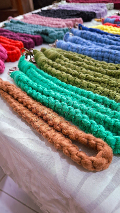 Wristlet Macrame Keychains