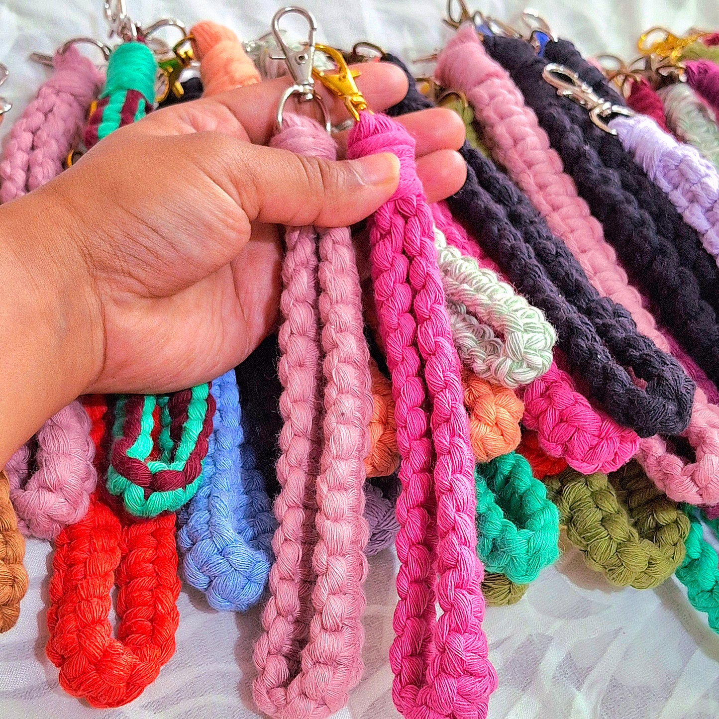Wristlet Macrame Keychains