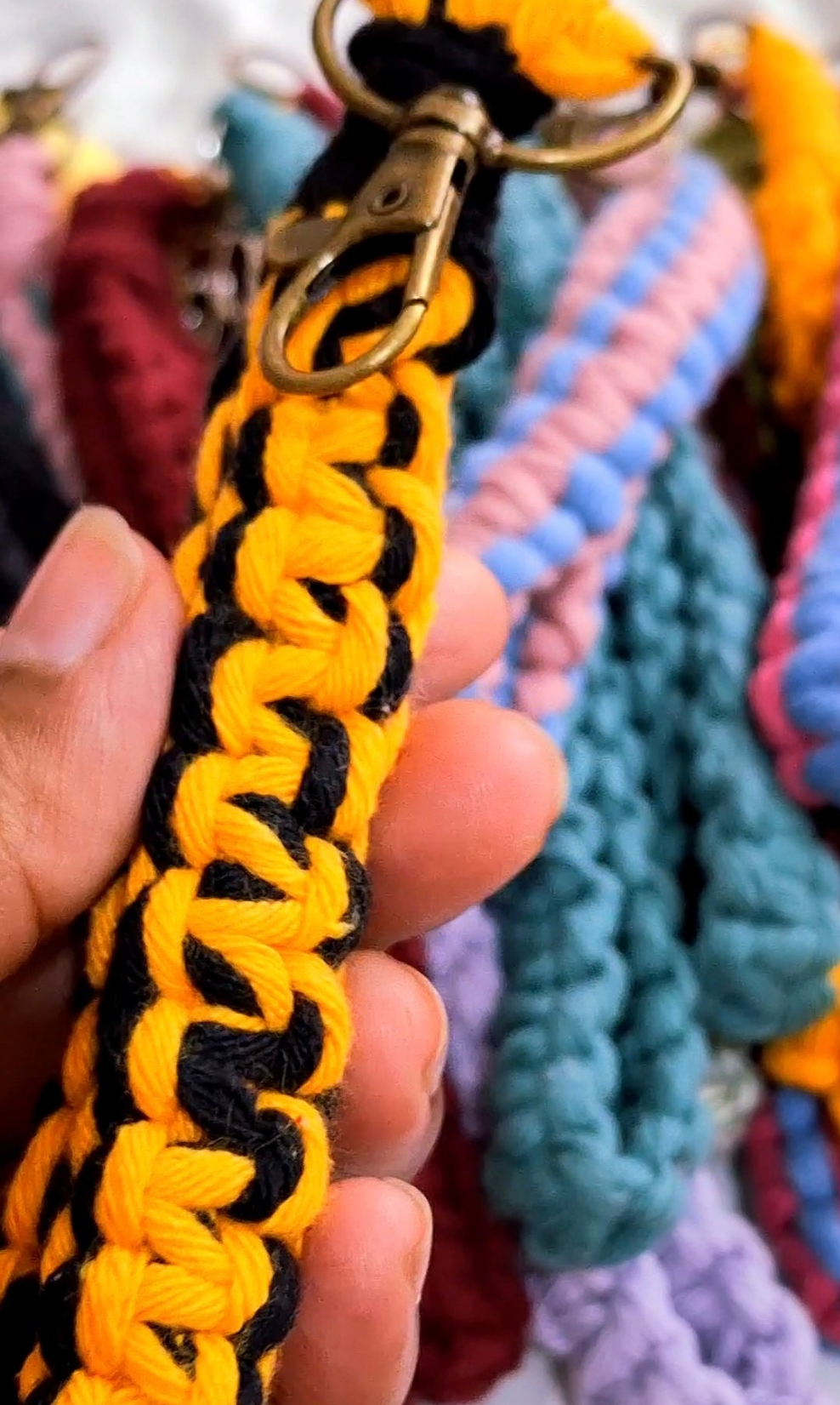 Wristlet Macrame Keychains