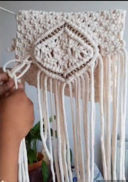 Macrame Sling Purse