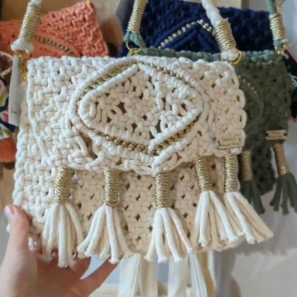 Macrame Sling Purse