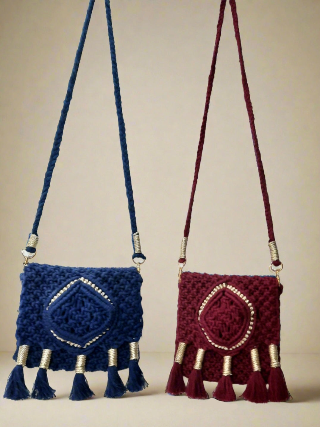 Macrame Sling Purse