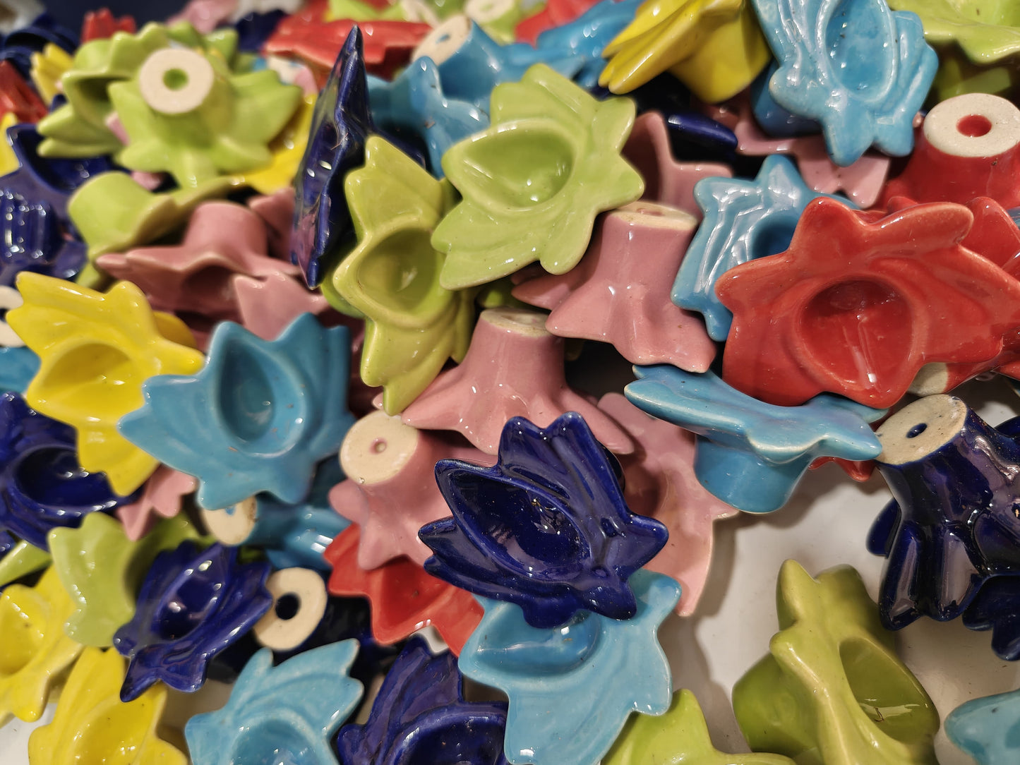 Ceramic Diyas Lotus Shaped