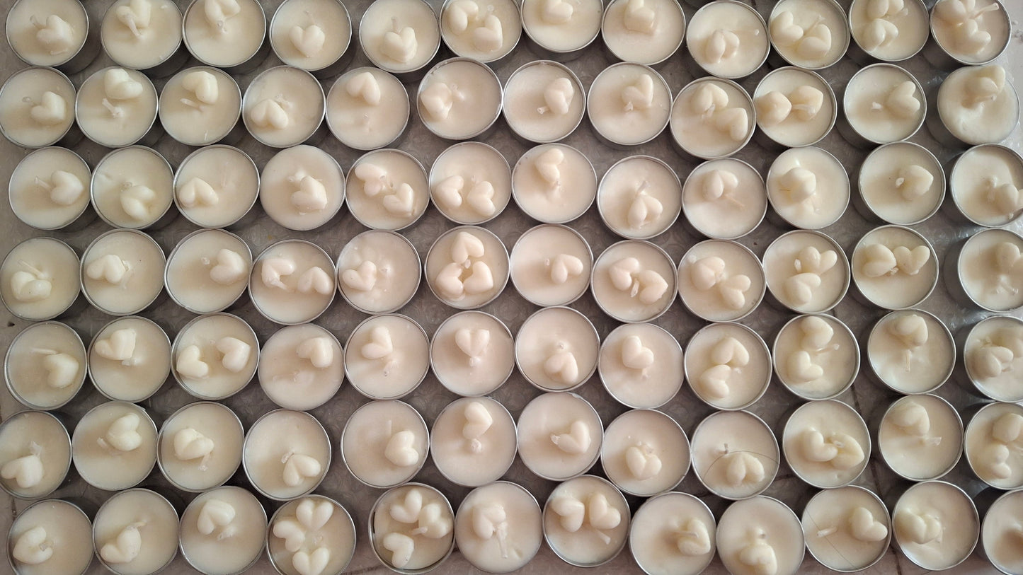 Unscented Soy Wax Tealight Candles | Pack of 20 | 120h Burn Time