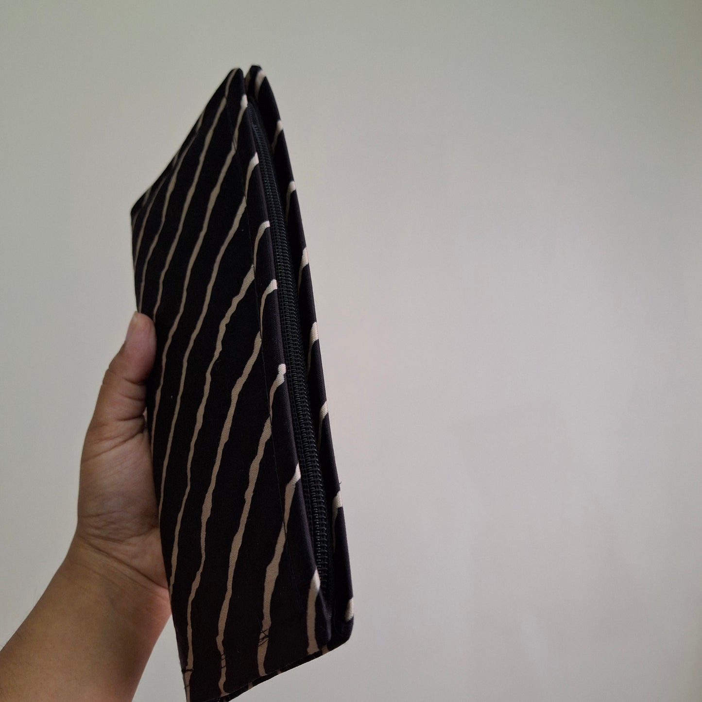 Black Wallets/Clutch - Block Printed Ajrakh Print on Mashru Silk Fabric